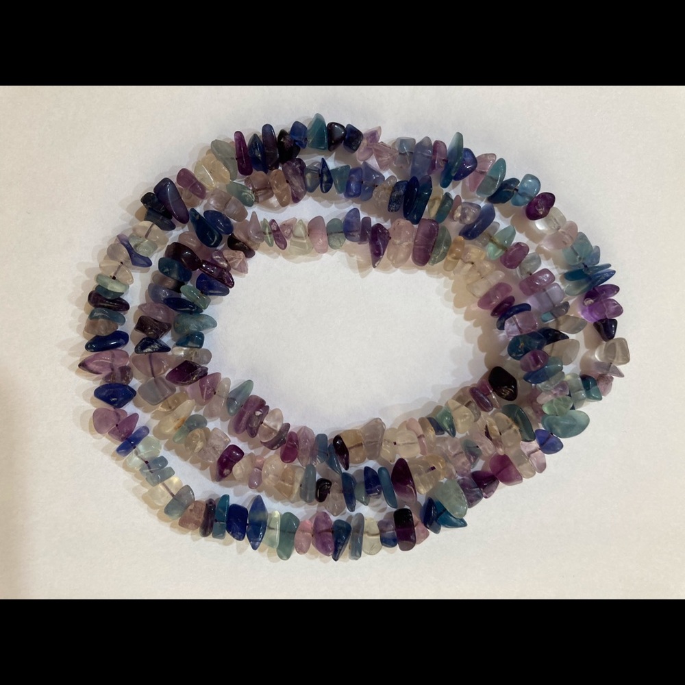 Semi-precious Rainbow Fluorite Necklace